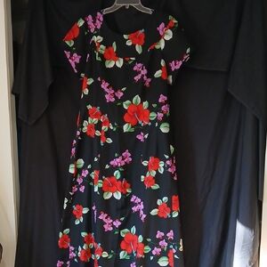 1970's Vintage Hilo Hattie Hawaiian Mu'umu Dress Resortwear Size 20